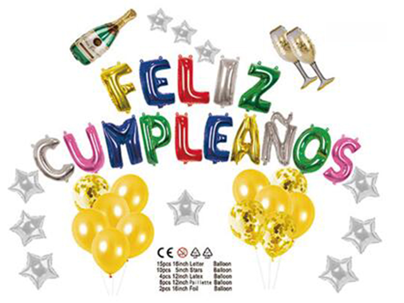 Spanish Birthday Latex Set