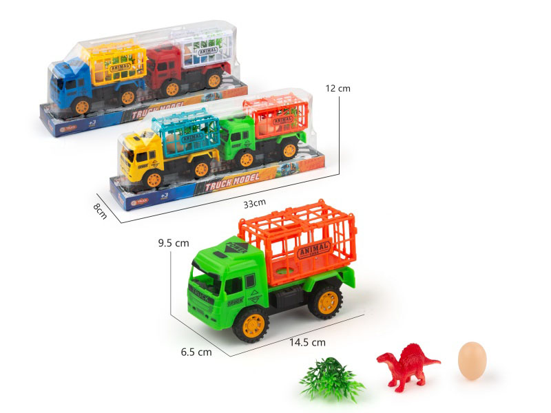 Two Inertial Car Dinosaur Animal Pens