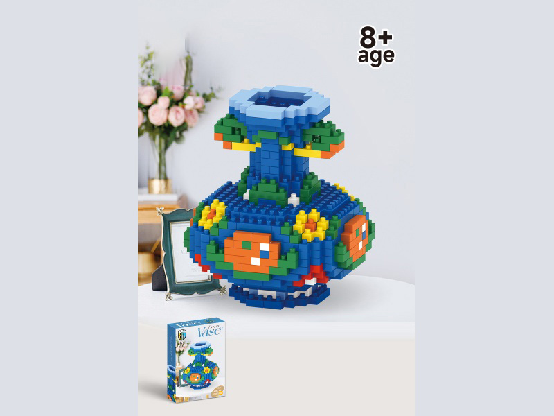 Shishi Ruyi Vase Building Blocks Chinese Vase Series 481 Pieces