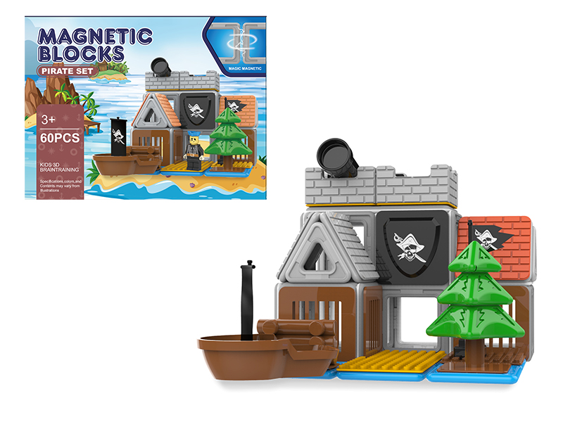 Pirate Series Magnetic Building Blocks 60pcs
