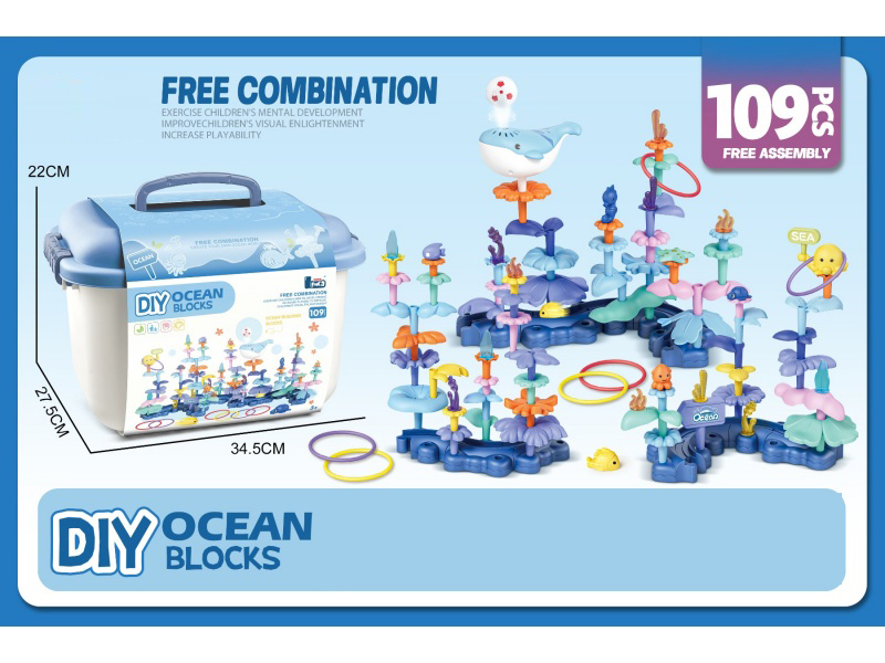 Diy Ocean Flower Arrangement 109 Pieces