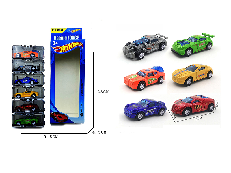 Pull Back Alloy CarsCar Storage Box Set