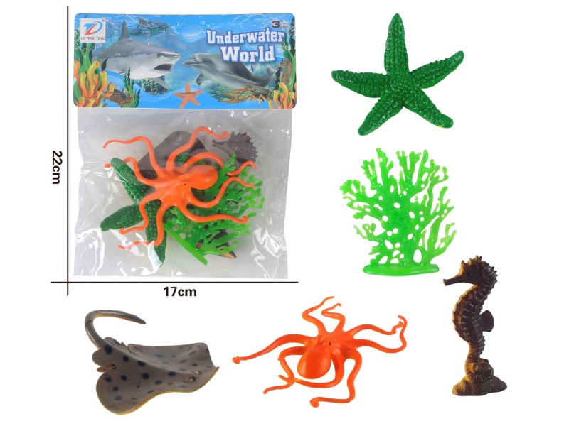 Pvc Simulates Ocean 5Pcs