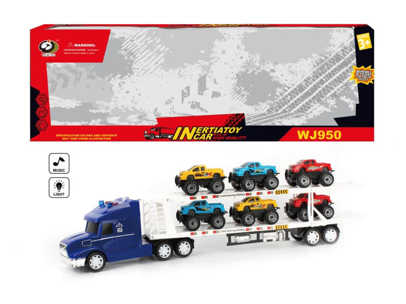 Friction Semi Truck(With Lights And Music)