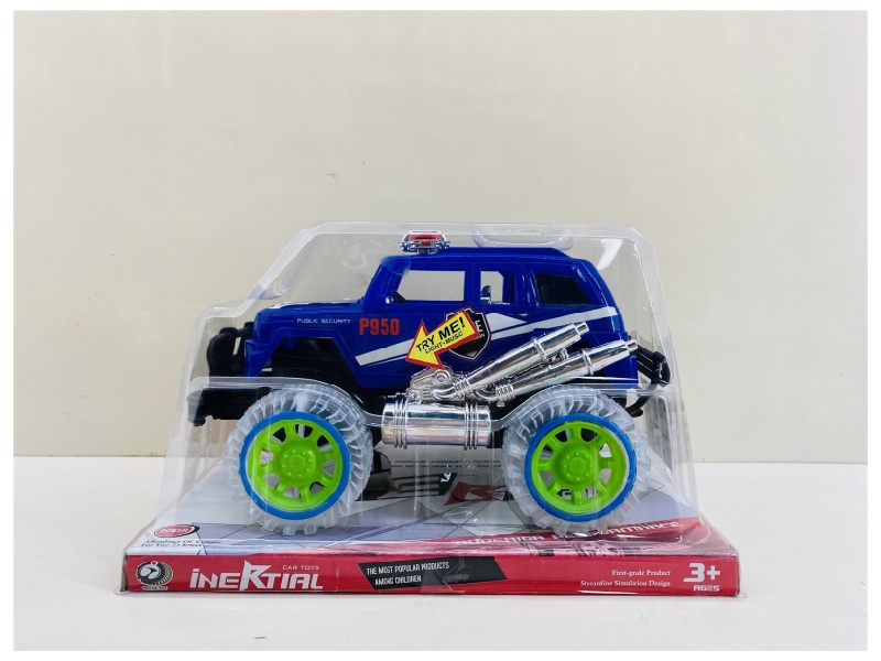 Transparent Wheel  Friction Car (With Lights And Music)