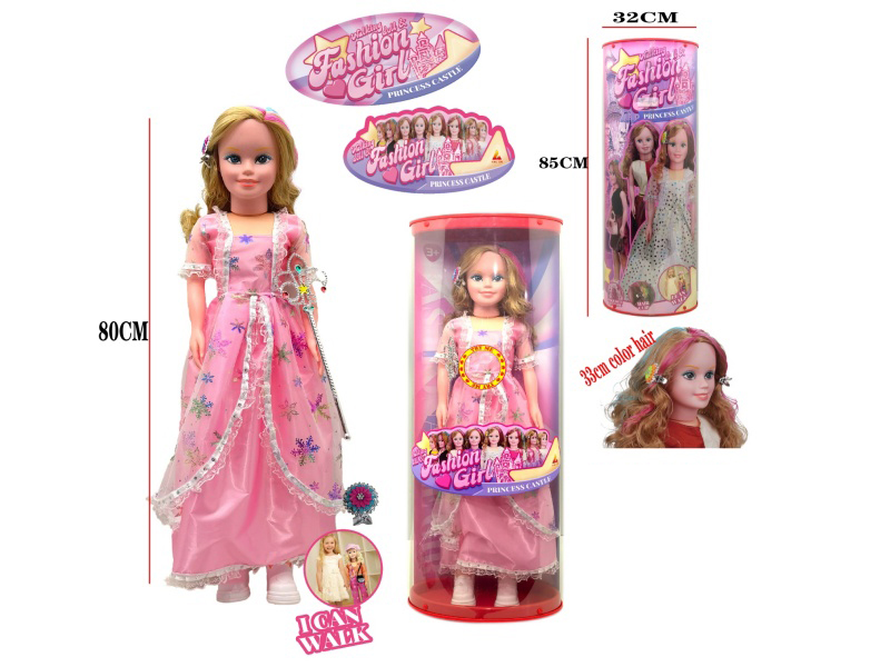 80cm Fashion And Walking Doll With Music(2xAG3 Batteries)