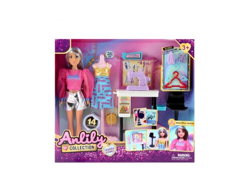 11.5-Inch Solid Doll (Brown Skin Color)