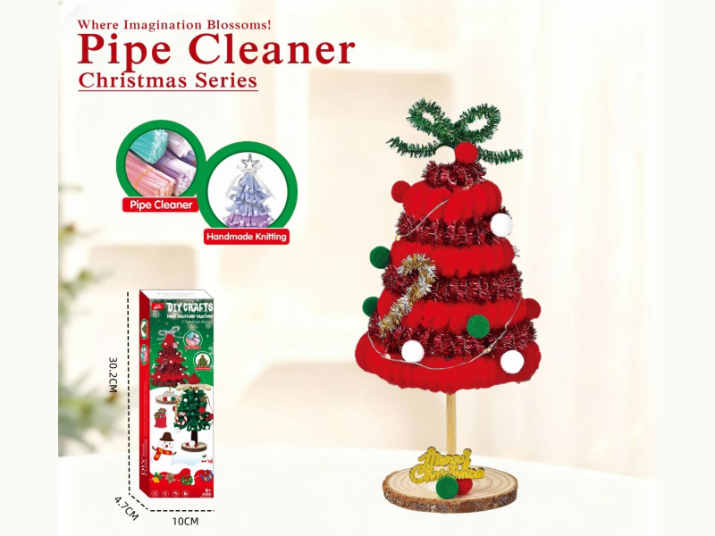 Warm Christmas Flower Tree Diy Twisty Stick Christmas Series