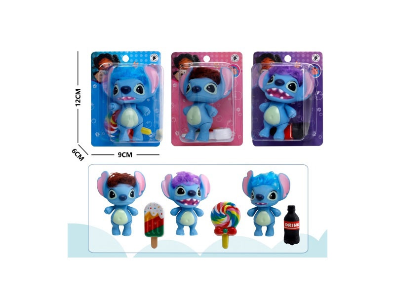 Stitch Led The Way In Distributing Dolls (3 Mixed Outfits)