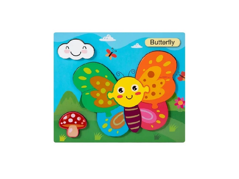 Wooden 3D Puzzle - Butterfly