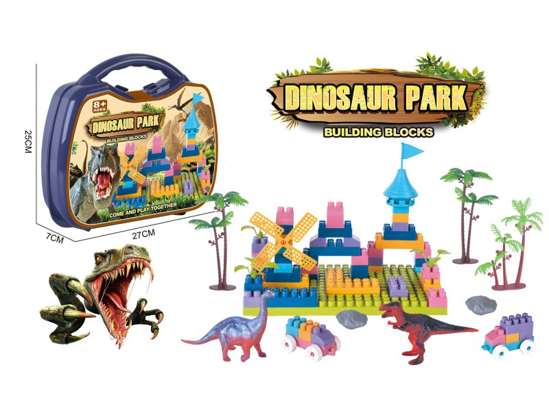 DIY Building Blocks Suitcase 78pcs