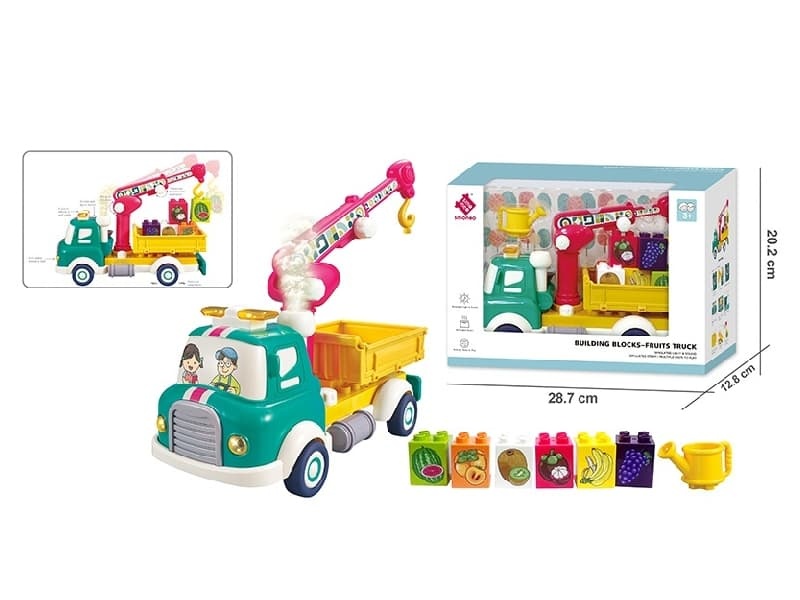 Back Fruit Transport Vehicle With Smoke（Uilding Block ）