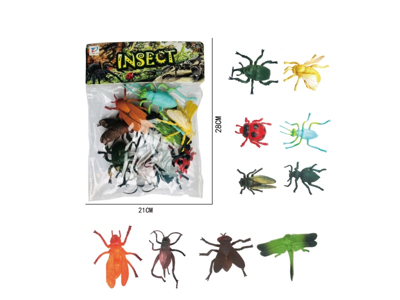 Pvc Simulation Insect 10Pcs