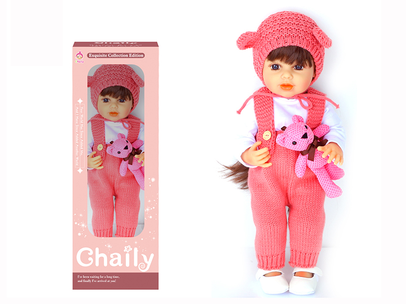 55CM Soft Glue Reborn Baby Doll(Machine Hair Transplant)With Diaper, Birth Card, Woollen Cap