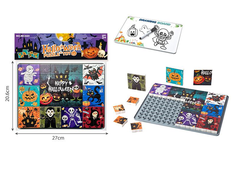Halloween Puzzle Toy Drawing Board