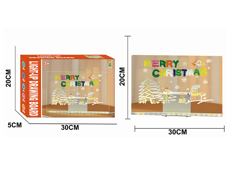 Large Size Light-Up Drawing Board - Christmas