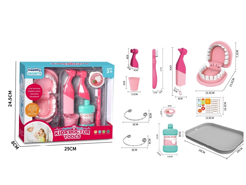 "Play House Girl Doctor Medical Equipment Set (10Pcs)