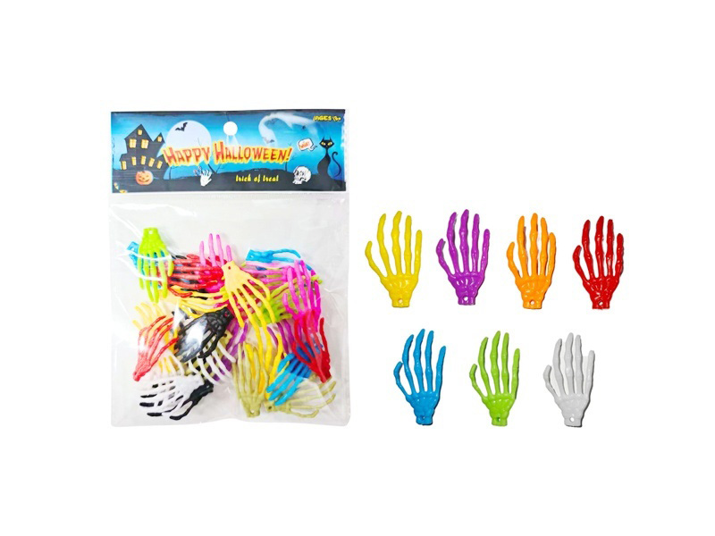 30 Pieces Of Halloween Colored Little Ghost Hand