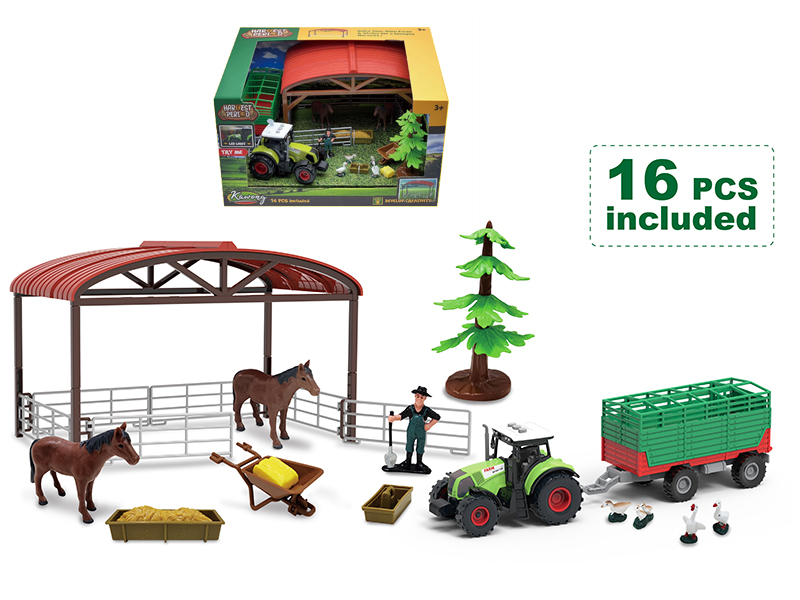 Farm Animal Scene Set 16pcs