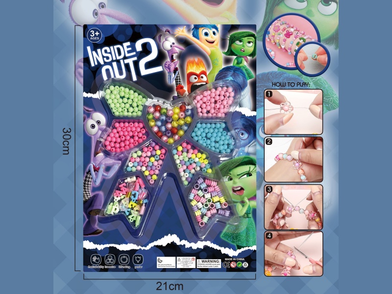 Inside Out Diy Beaded Jewelry Bow With Multiple Colors And 2 Strings