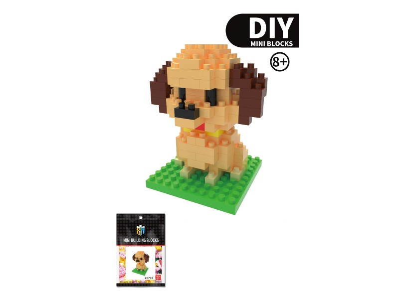 Golden Retriever Building Blocks Dog Series 138 PCS