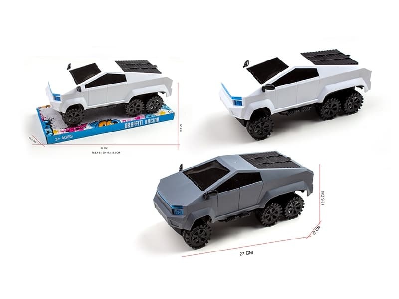 Six-Wheel Tesla Friction  Car