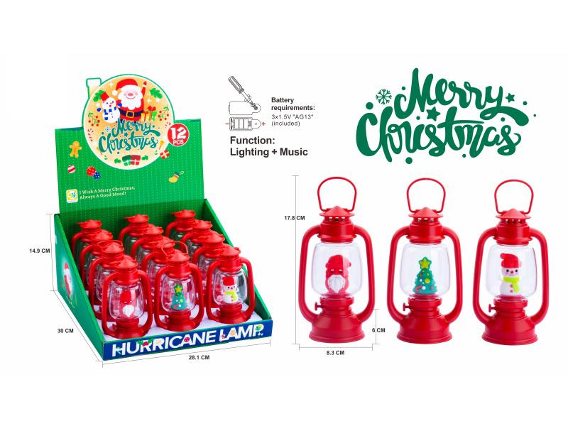 Christmas Portable Night Light(With Music)12pcs