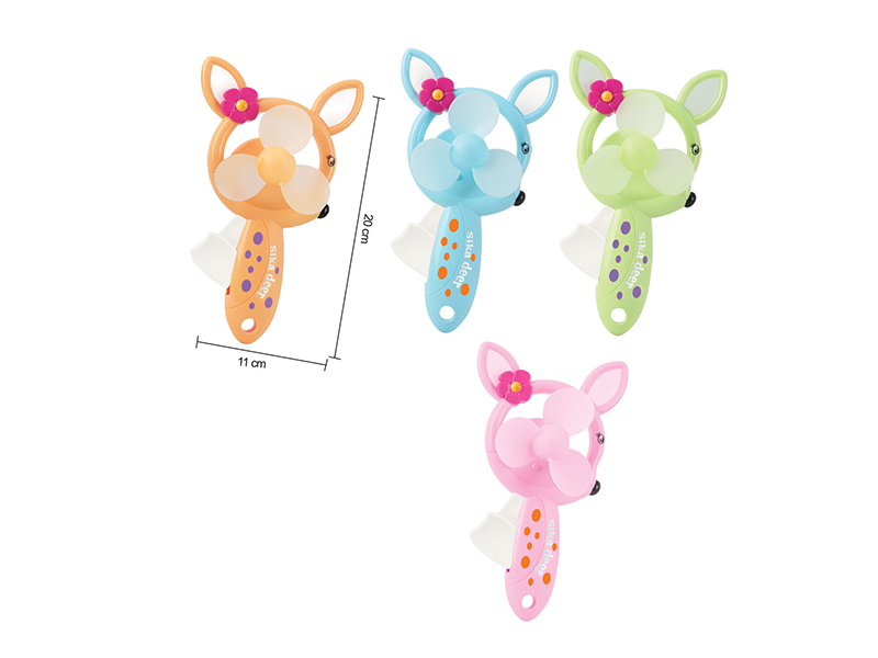 Sika Deer Hand-Pressed Fan