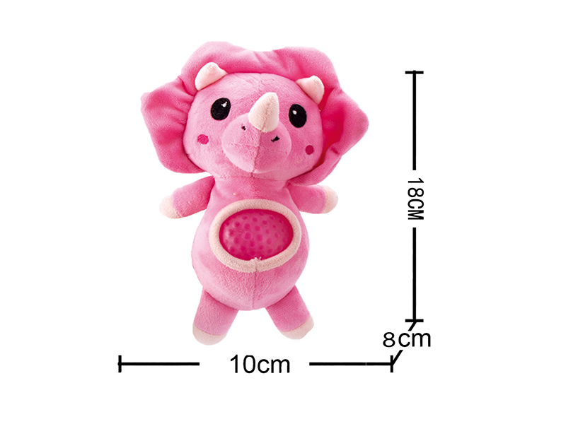 Dinosaur Plush Orbeeorbeez Ball - Triceratops