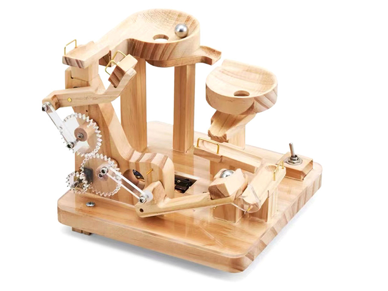 Wooden Building Blocks Track Assembly model