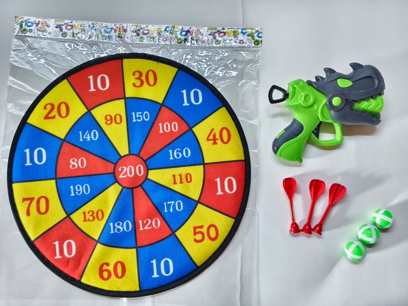 36CM Velcro Dartboard With Sticky Ball, Gun, Dart