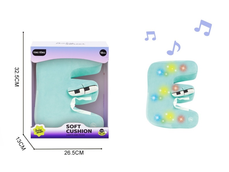 Alphabetic Plush Soothing Pillow - E