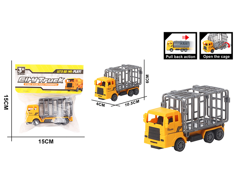 Pull Back Engineering Cage Car 1pcs