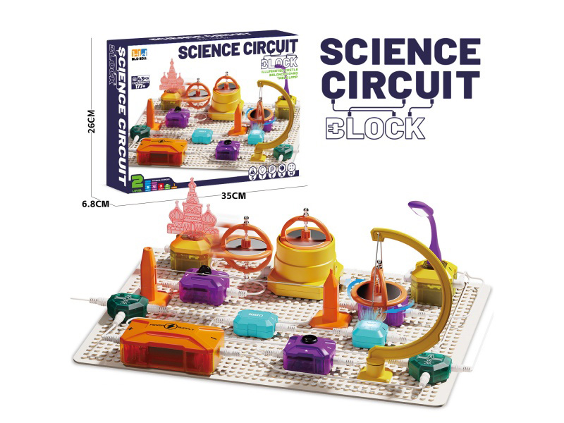 Circuit Building Blocks: Balanced Gyroscope + Small Desk Lamp + Light Guide Column Light Guide Room + Indicator Light