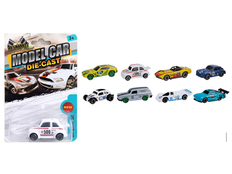 1:64 Alloy Car Return Force Model Single Suction Plate Sliding Alloy Car