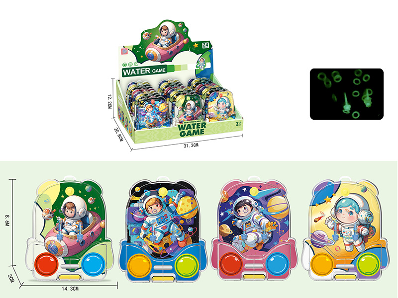 Transparent Astronaut Mini Schoolbag Water Game Toy(Comes With Luminous Ring)