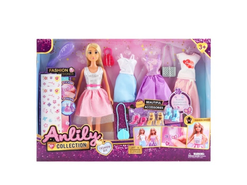 11.5-Inch Solid Doll (Brown Skin Color)