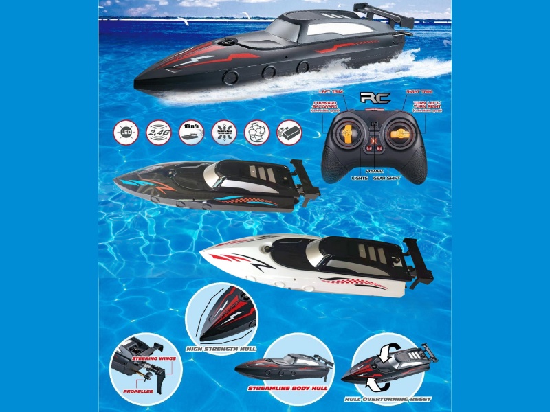 2.4G Full-Proportion Single-Paddle High-Speed Remote-Controlled Boat