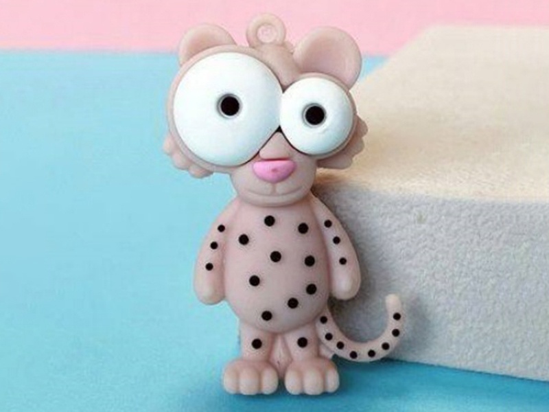 Keychain: Eye-Popping Leopard