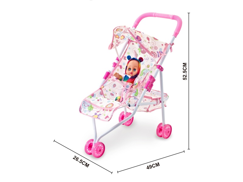 An Iron Trolley With A 10-Inch Musical Empty Body Doll