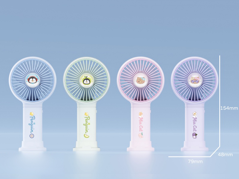 Penguin/Mia Cat Handheld Fan