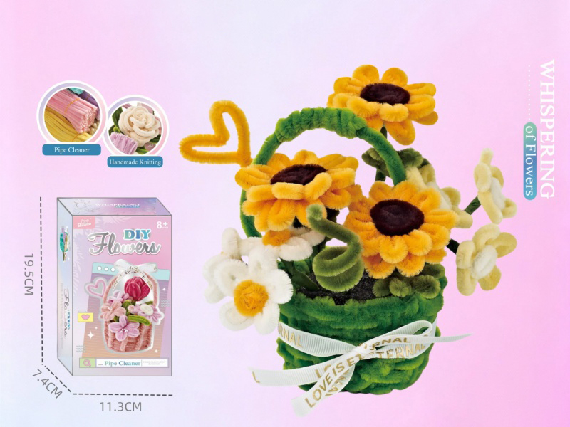 Diy Twisty Stick Flower Basket For Warm Sun Flower Clusters