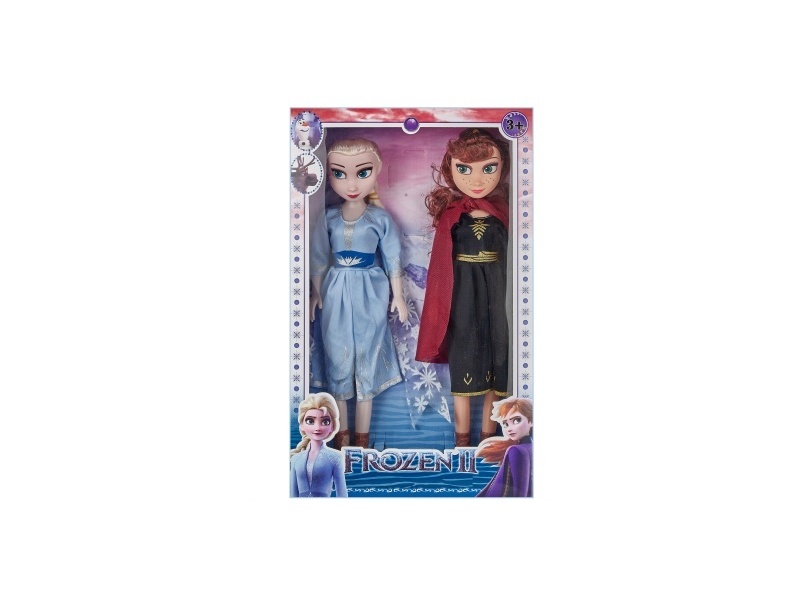 Window Box Double-Person 18-Inch Hollow Music Ic Fashionable Ice And Snow Princess Big Barbie Doll