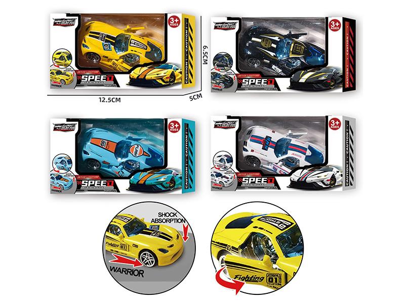 1:64 Slide Double Door Alloy Racing Car