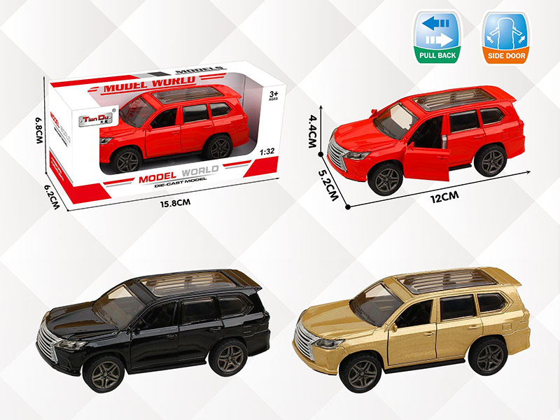 1:32 Pull Back Alloy Two-Door Lexus Simulation Car