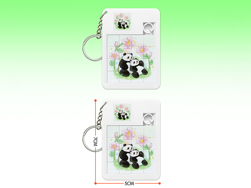 Panda Slide Puzzle Eychain