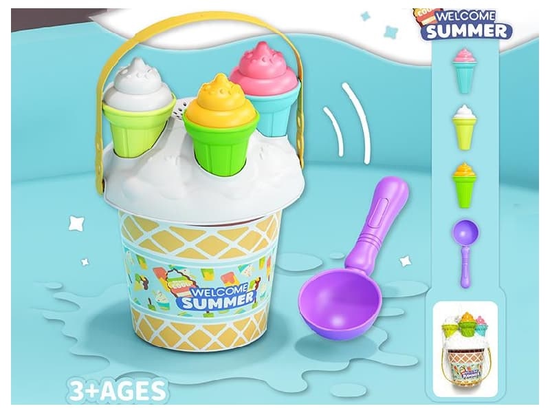 Ice Cream Sand Bucket Set