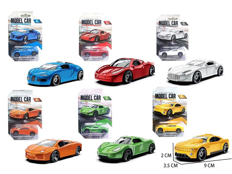 1:60 Pull Back Alloy Sports Car