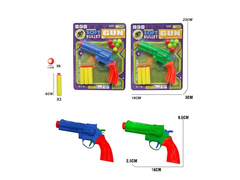 Solid EVA Soft Bullet Gun Table Tennis Gun