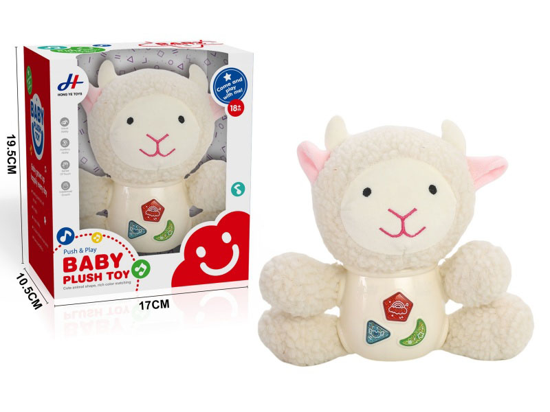 Sound, Light, Plush Sheep